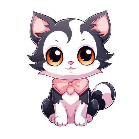 Ai Generated Cute Chibi Cat Cartoon Cat Character 36627835 Png