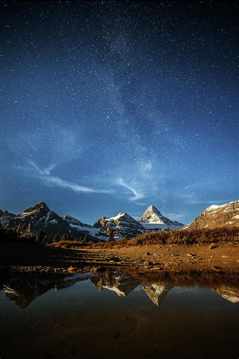 Milky Way Over Mountain Peak Photograph By Piriya Photography Fine