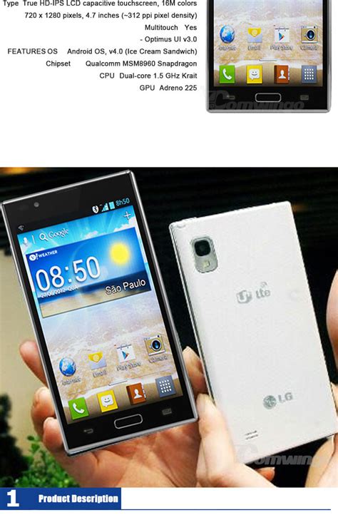 Unlocked Original Lg F160l Mobile Phones Quad Core Lg Optimus Lte 2