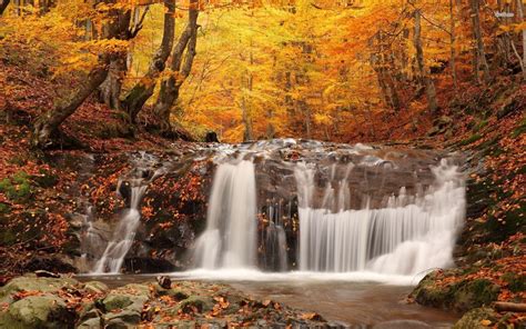 Autumn Waterfalls Wallpapers Wallpaper Cave