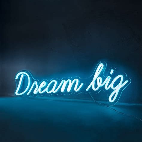 Dream Big Led Neon Signtwall Decorcustom Signneon Business