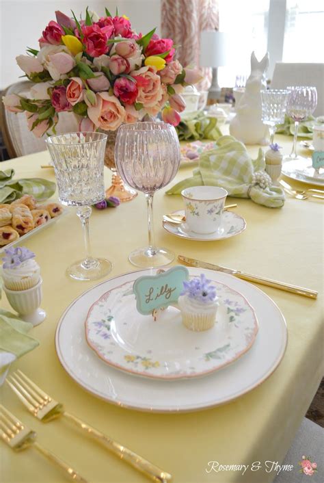 Blog Hop Tablescapes Tablesettings Set The Table Easter Spring