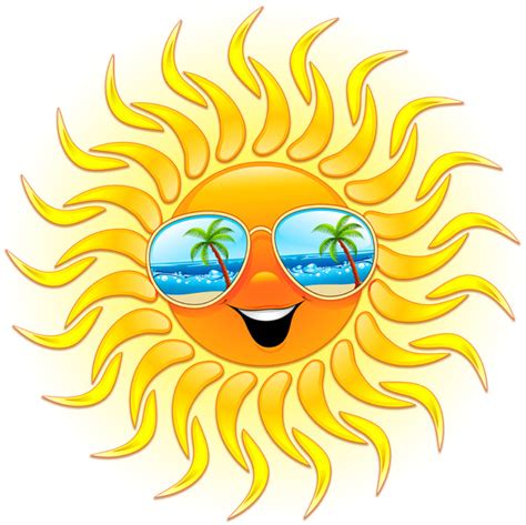 Summer Sun Cartoon With Sunglasses Art Print By