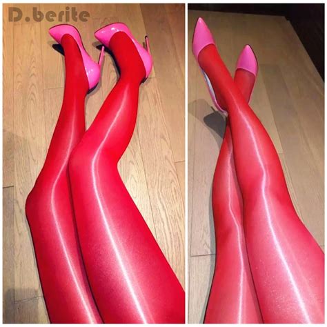 plus size sexy high quality super shiny glossy sheer stockings nylon tights crotch elastic
