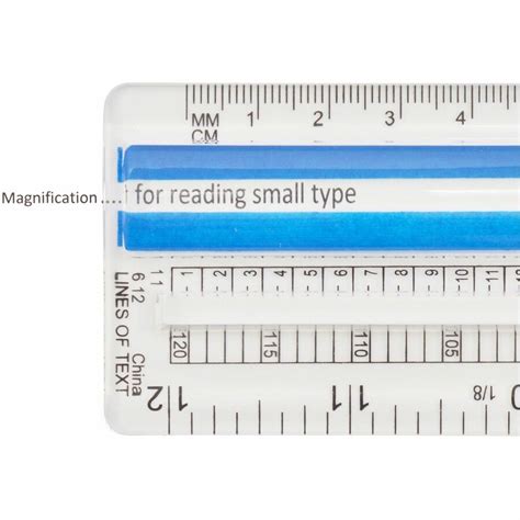 Westcott Magnifying Computer Printout Rulers 15 Length 1 Width 1