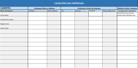 Planilha Excel Prospecção De Clientes Contatos E Vendas R 7 99 Em