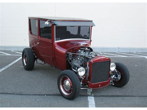 Sold Flathead V 8 Powered 1927 Ford Model T Tudor Sedan Hot Rod