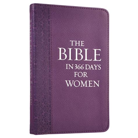 Lux Leather Purple The Bible In 3665 Days For Women Free Delivery