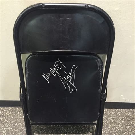 Wwe has released several graphic photos and video of the welts & abrasions on shanky's back after he took the steel chair beatdown from drew mcintyre on last night's raw from dallas. AJ Styles USED & SIGNED Steel Chair (No Mercy -10/09/16) | WWE Auction
