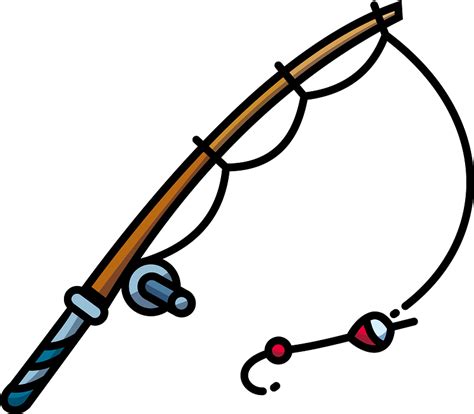 Fishing Rod Clipart Bent Fishing Pole Clipart 10 Free Cliparts