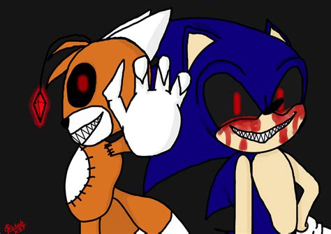 Tails Doll And Sonicexe By Sketchk3i On Deviantart