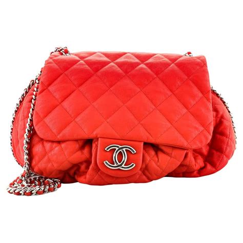 Chanel Chain Around Flap Bag Quilted Leather Large At 1stdibs