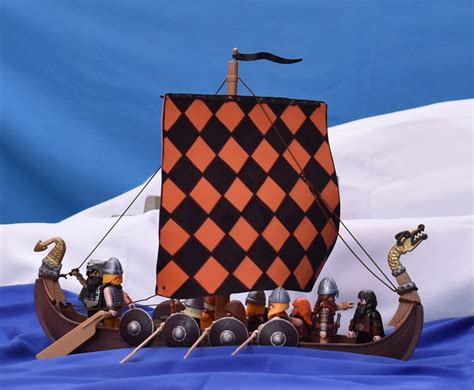 Playmobil Custom Viking Ships And Diorama Playmobil Vikingos Juguetes
