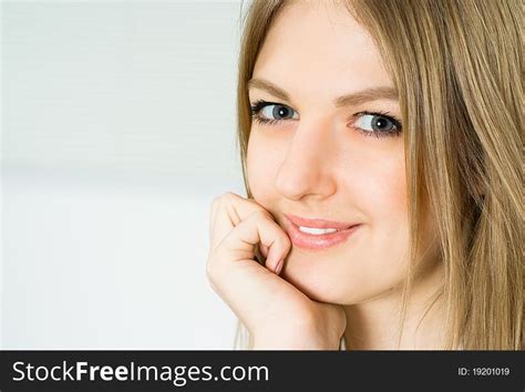 Pretty Girl On White Free Stock Images And Photos 19201019