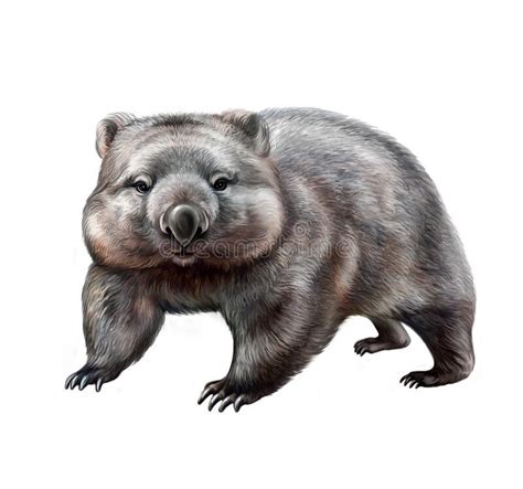 Cute Wombat Clipart Lukisan