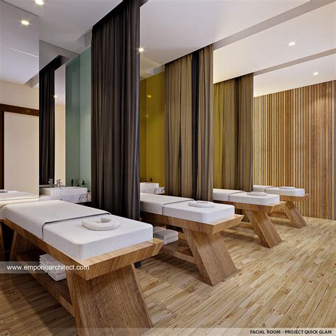 Desain Facial Room Klinik Kecantikan Quick Glam Modern 4 Lantai Ibu IRW