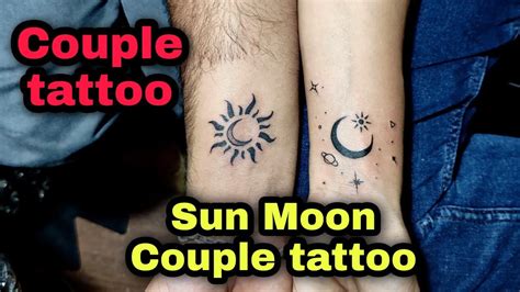 Sun Moon Couple Tattoo Youtubeshortsvideos Shortvideos YouTube