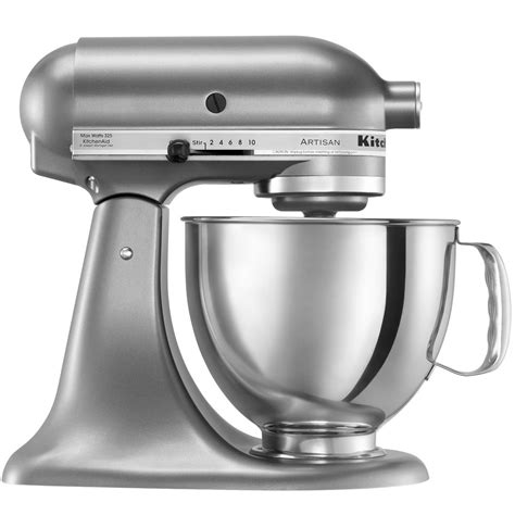 We tested some of the attachments available for kitchenaid stand mixers in our bestreviews lab. KitchenAid KSM150PSCU Contour Silver Artisan Series 5 Qt ...