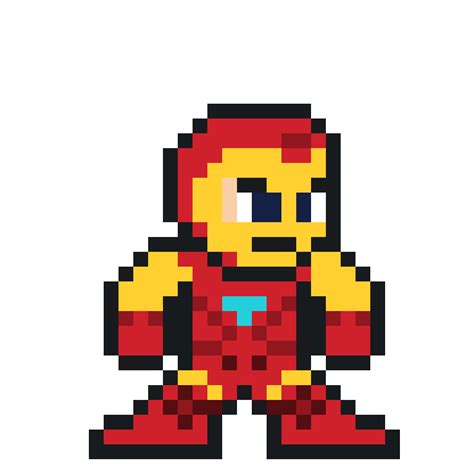 Iron Man Iron Man Pixel Art Mario Characters
