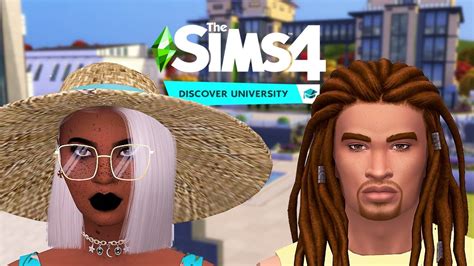The Sims 4 Discover University Cas Vanlife Create A Sim Couple Youtube