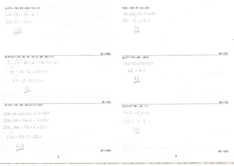 Expressões Numéricas 5 Ano Com Gabarito