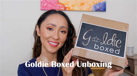 Unboxing Lifestyle Goldie Boxed Subscription Box Youtube