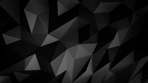 Download Wallpapers 4k Polygons Dark Background Geome