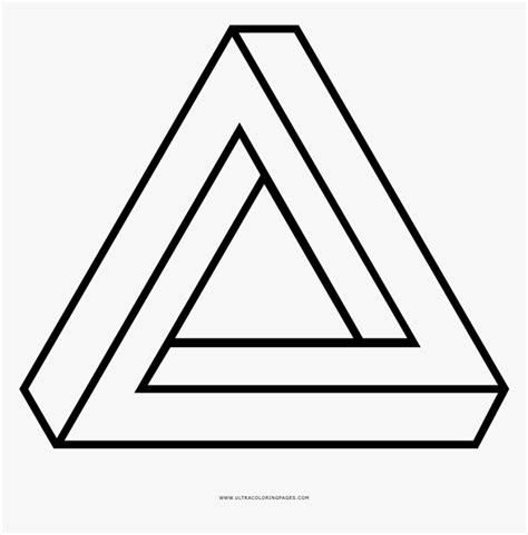 Free shipping on orders over $25 shipped by amazon. Optical Illusion Coloring Page - Impossible Triangle Transparent Background, HD Png Download ...