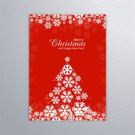 Merry Christmas Card Brochure Design 264279 Vector Art At Vecteezy