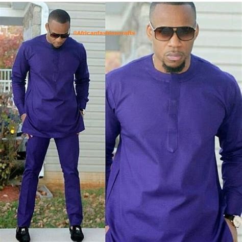 Royal Blue Traditional Afriacn Men Clothing African Clothing Etsy