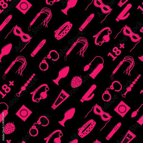 Sex Toys Seamless Pattern Stock Image And Royalty Free Vector Files