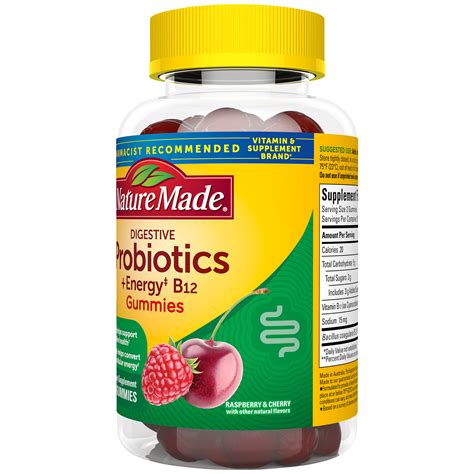 Nature Made Digestive Probiotics And Energy B12 Gummies Digestive