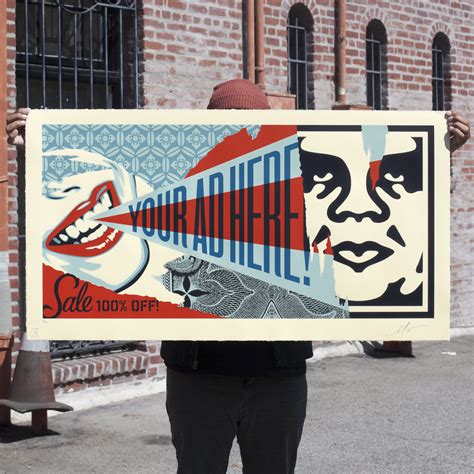 Your Ad Here Billboard Large Format Print avail. 6/5! - Obey Giant