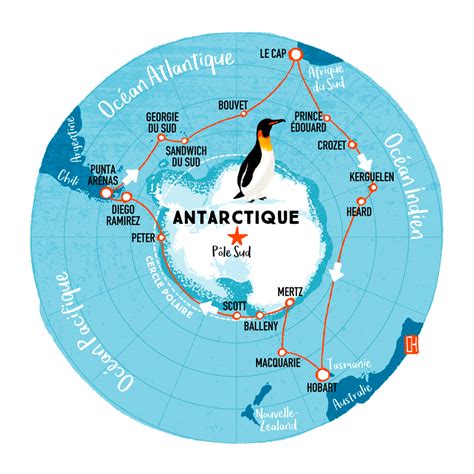 Carte De Lantarctique Olivier Huette
