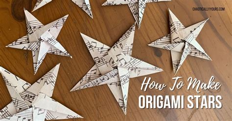 Origami Star The Easy Way To Create One Chaotically Yours
