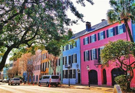 Rainbow Row • Charleston Sc Reisen Orte Natur