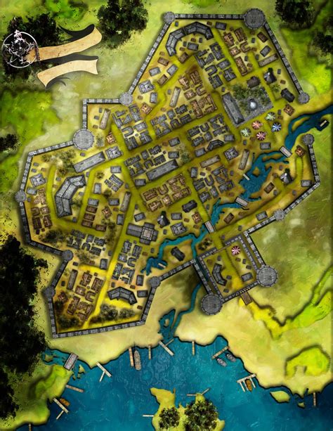 Thecityofyourchoicesccopy Harbor Towns Dandd Maps Doomed