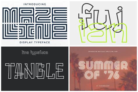 18 Best Line Fonts That Will Get Your Designs Noticed Hipfonts