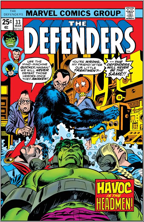 Defenders 1972 33 Comic Issues Marvel