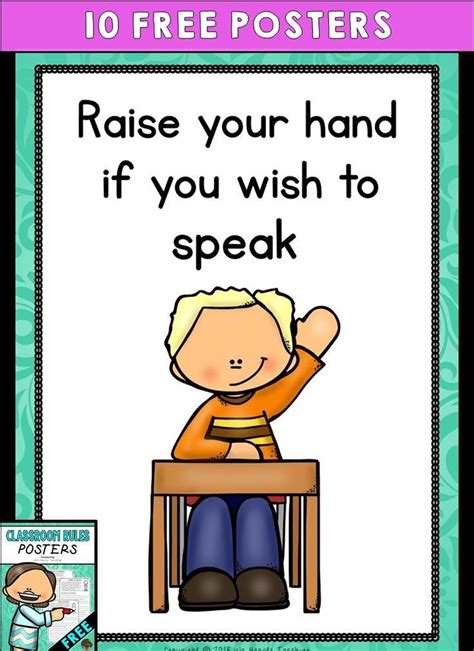 Classroom Rules Posters Free Classroom Rules Poster Classroom