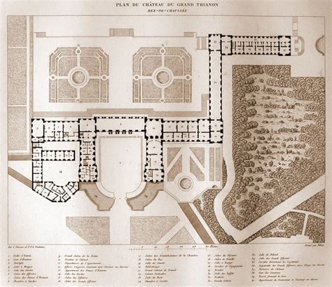 Schloss versailles grundriss burg the plan wie man plant haus grundrisse paris frankreich versailles antike architektur. Plans of the Grand Trianon, Versailles - 1687 Jules ...