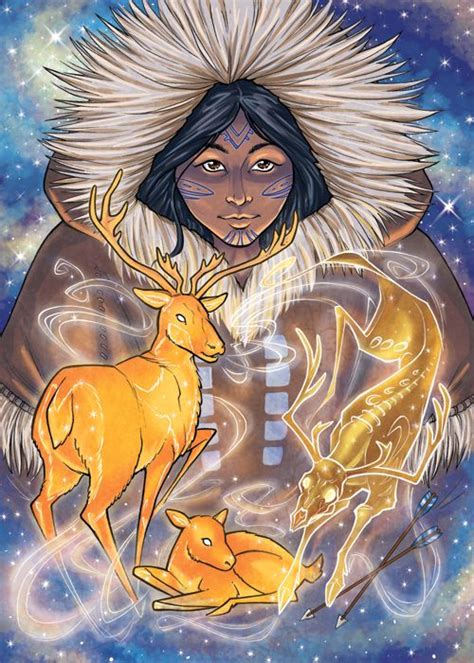 Pinga By Amyclark On Deviantart Native American Mythology Card Art