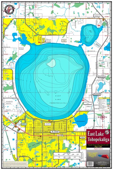 East Lake Tohopekaliga Topo Fl Map By Kingfisher Maps Inc Avenza Maps