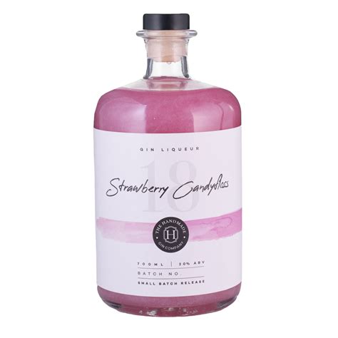 Shimmering Strawberry Candyfloss Handmade Gin Liqueur The Handmade Gin Company