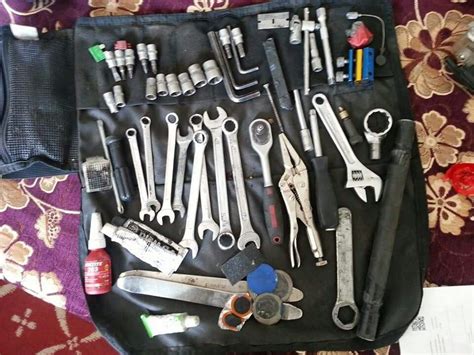 It's important to carry the proper tools on your bike everywhere you ride. Suzuki dr650 tool kit Leatherman. A quality 3/8 drive ...