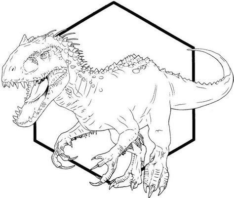 Dibujo De Indominus Rex Para Colorear Dibujos Para Colorear