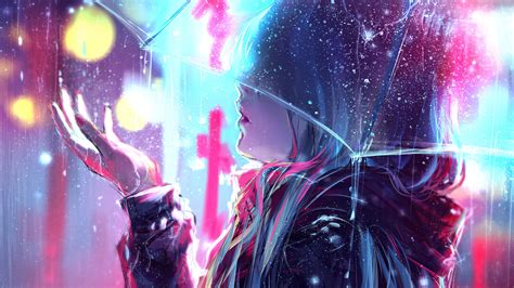 Uchiha sasuke and naruto uzumaki wallpaper, anime. Anime Girl Rain Wallpaper | alone girl in rain images ...