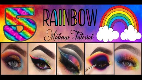 🌈 5 Rainbow Makeup Tutorial Paso A Paso Ideas 🌈 Arcoiris Youtube