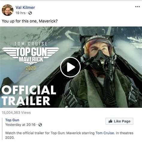Top Gun Tom Cruise Maverick Trailer Did You Spot Val Kilmer Is Iceman