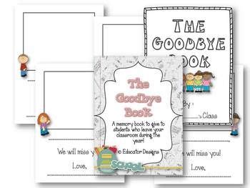 Check spelling or type a new query. The Goodbye Book - Memory Book for Students Leaving Your ...